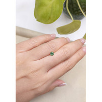 0.42 Ct. Green Sapphire from Madagascar Life Style