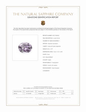 2.79 Ct. Purple Sapphire from Ceylon (Sri Lanka) Scan Report