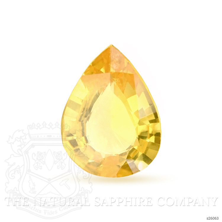0.98 Ct. Orangish Yellow Sapphire from Ceylon (Sri Lanka)
