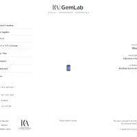 4.34 Ct. Blue Sapphire from Ceylon (Sri Lanka) Scan Report