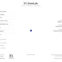 1.39 Ct. Blue Sapphire from Ceylon (Sri Lanka) Scan Report