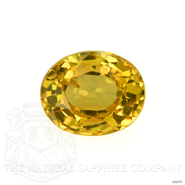 0.49 Ct. Orangish Yellow Sapphire from Ceylon (Sri Lanka)