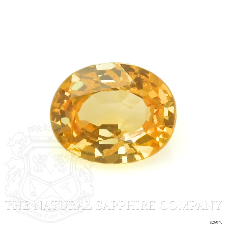 0.36 Ct. Yellowish Orange Sapphire from Ceylon (Sri Lanka)