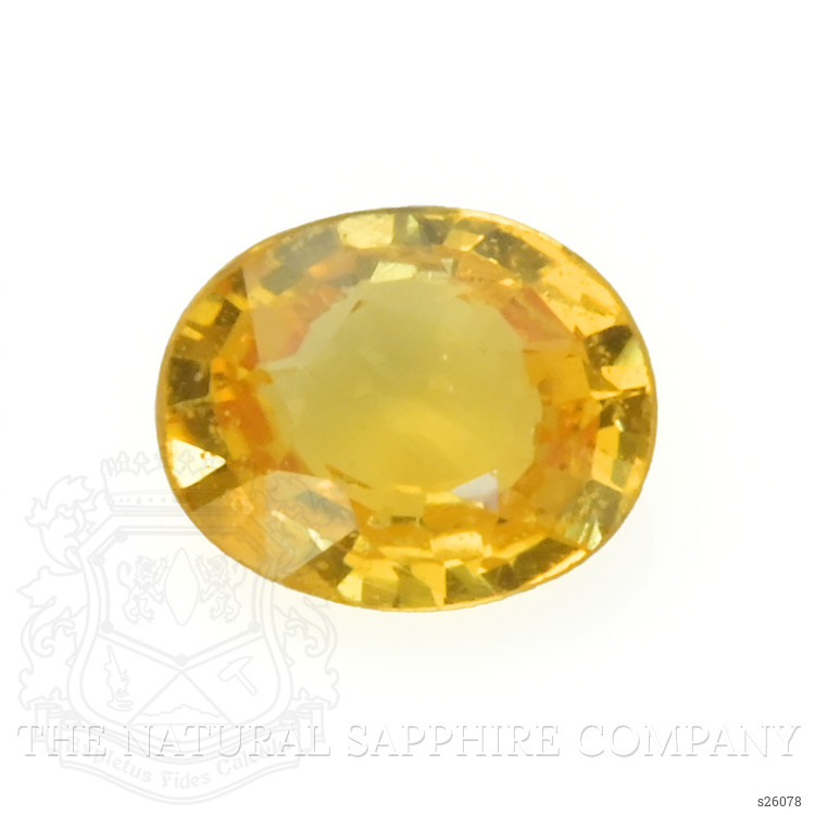 0.45 Ct. Yellowish Orange Sapphire from Ceylon (Sri Lanka)