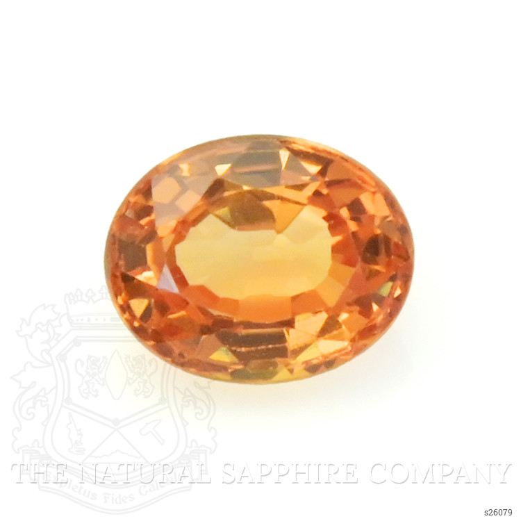 0.52 Ct. Orange Sapphire from Ceylon (Sri Lanka)