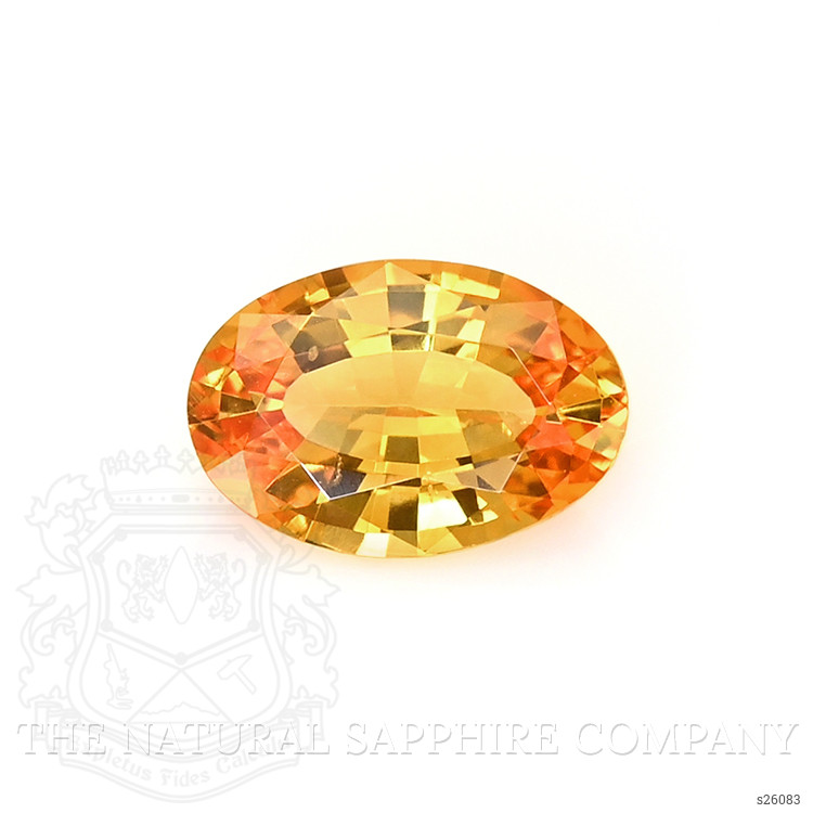 0.45 Ct. Yellowish Orange Sapphire from Ceylon (Sri Lanka)