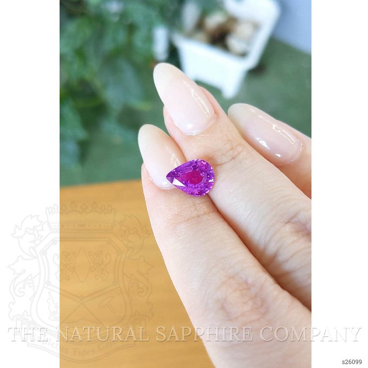 3.22 Ct. Purple Sapphire from Ceylon (Sri Lanka)
