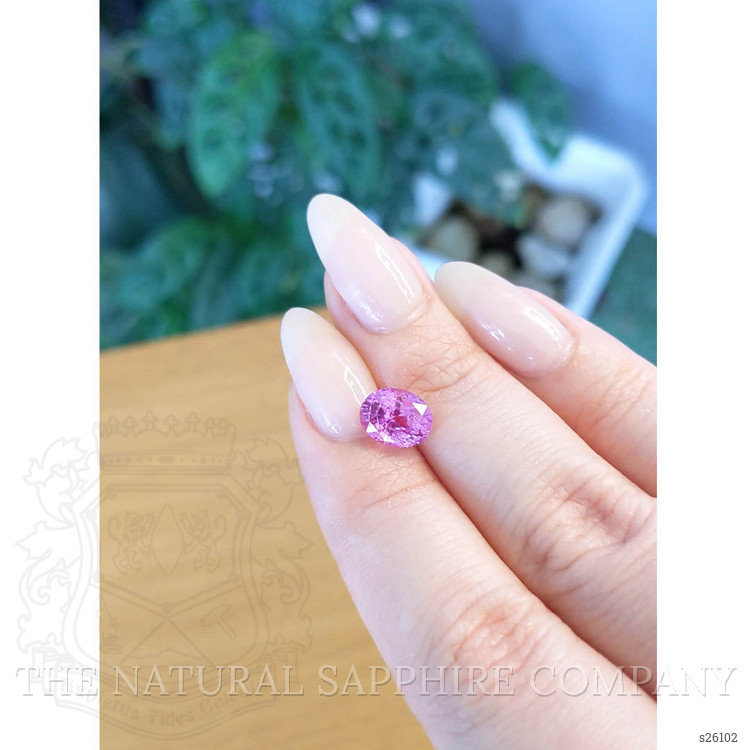 3.02 Ct. Pink Sapphire from Ceylon (Sri Lanka)