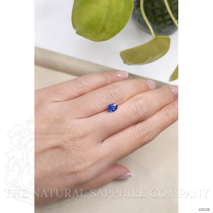 1.05 Ct. Blue Sapphire from Ceylon (Sri Lanka)