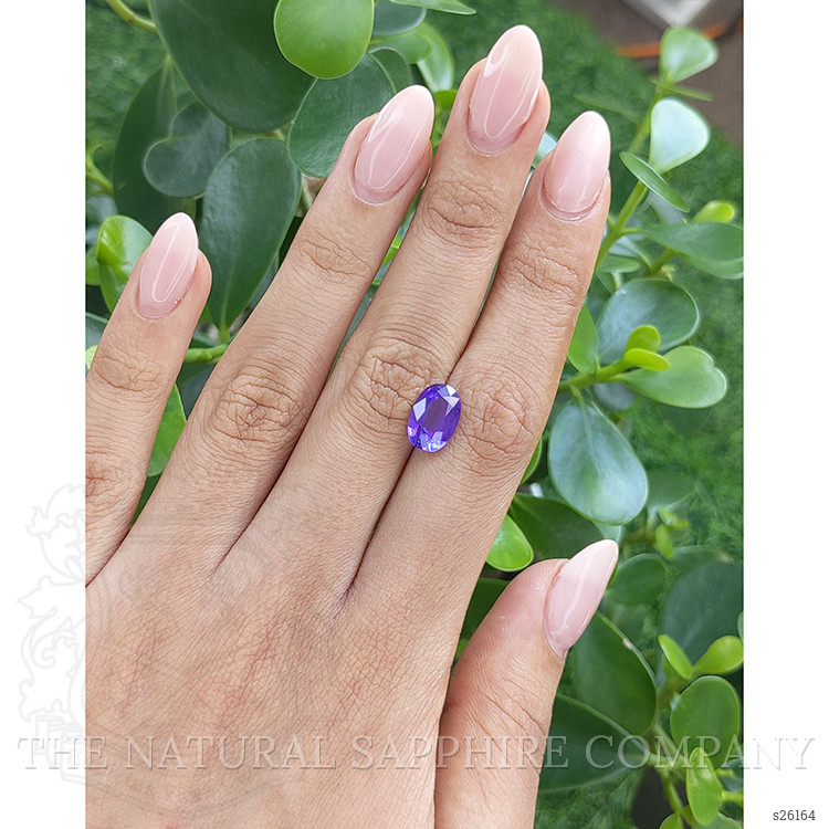 4.04 Ct. Bluish Purple Sapphire from Ceylon (Sri Lanka)