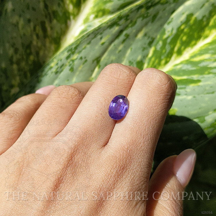 4.04 Ct. Bluish Purple Sapphire from Ceylon (Sri Lanka)