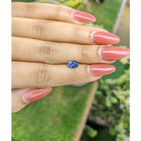 0.94 Ct. Blue Sapphire from Ceylon (Sri Lanka) Life Style