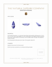 1.16 Ct. Bluish Purple Sapphire from Ceylon (Sri Lanka) Appraisal