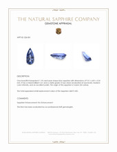 1.18 Ct. Blue Sapphire from Ceylon (Sri Lanka) Appraisal