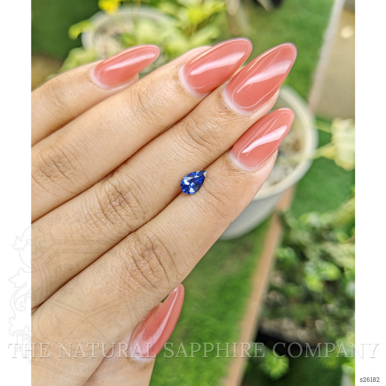 0.70 Ct. Blue Sapphire from Ceylon (Sri Lanka)