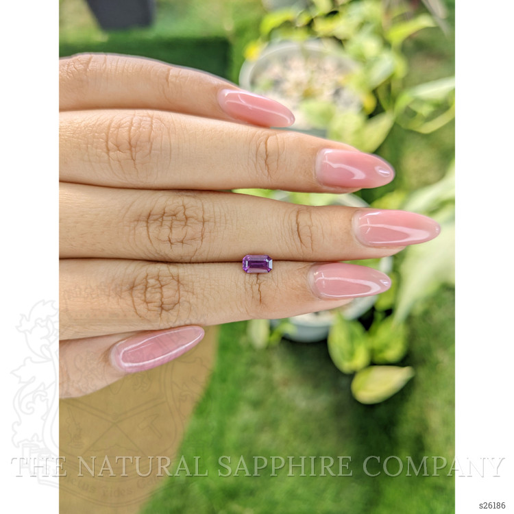 0.80 Ct. Pinkish Purple Sapphire from Ceylon (Sri Lanka)