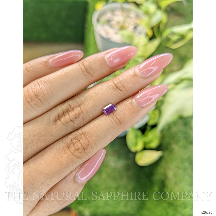 0.80 Ct. Pinkish Purple Sapphire from Ceylon (Sri Lanka)