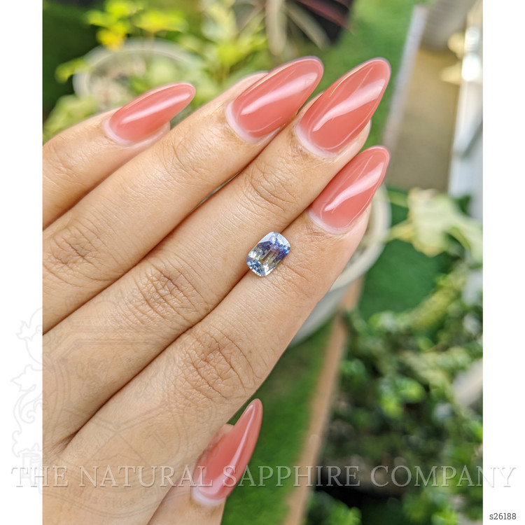 1.37 Ct. Bi Color Sapphire from Ceylon (Sri Lanka)