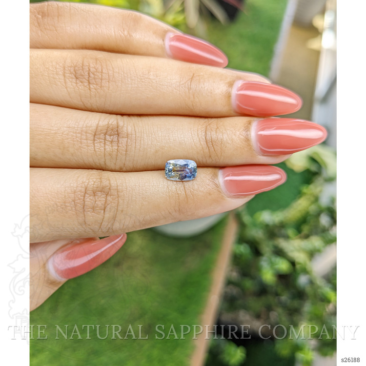 1.37 Ct. Bi Color Sapphire from Ceylon (Sri Lanka)