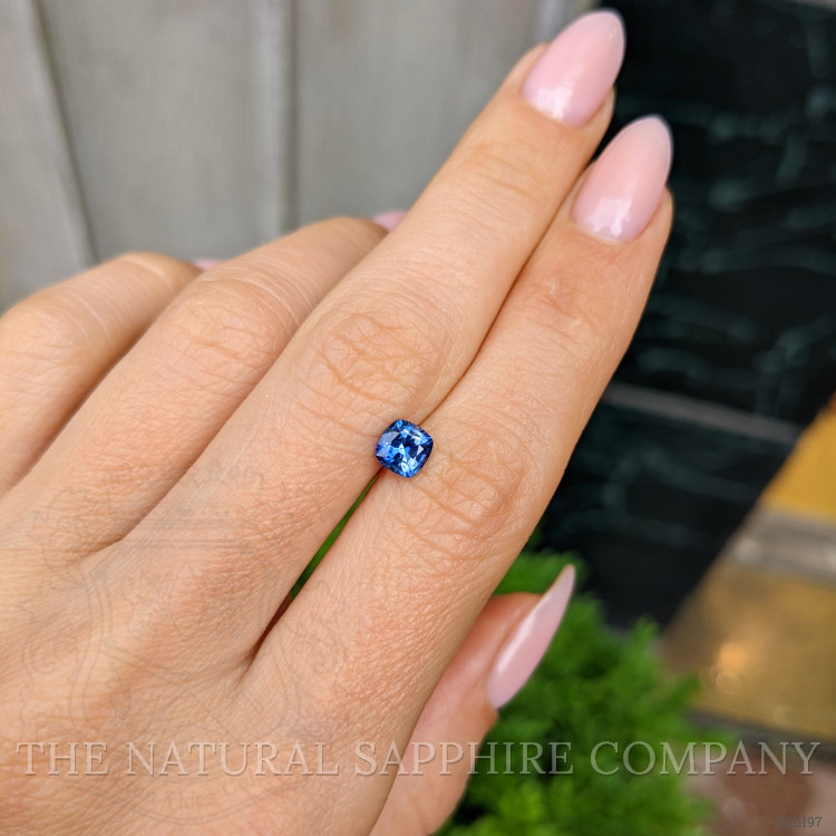 0.76 Ct. Blue Sapphire from Ceylon (Sri Lanka)