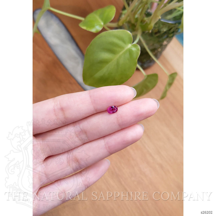 0.80 Ct. Reddish Pink Sapphire from Thailand