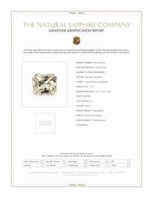 1.07 Ct. Peach Sapphire from Ceylon (Sri Lanka) Scan Report
