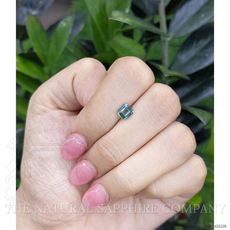 1.00 Ct. Bluish Green Sapphire from Madagascar