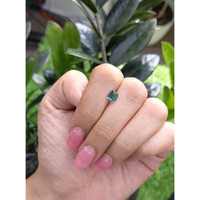 1.02 Ct. Bluish Green Sapphire from Madagascar Life Style