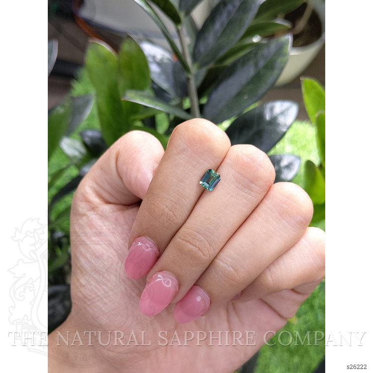 1.02 Ct. Bluish Green Sapphire from Madagascar