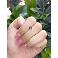 1.04 Ct. Green Sapphire from Madagascar Life Style