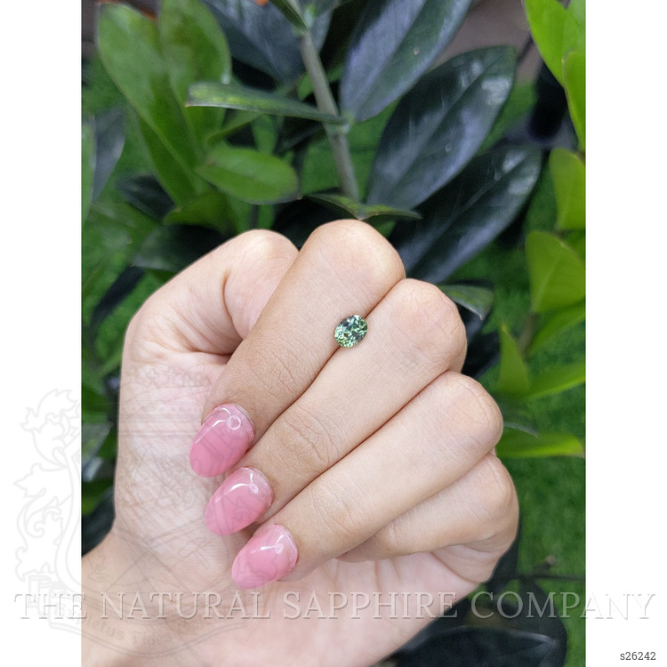 1.03 Ct. Bluish Green Sapphire from Madagascar