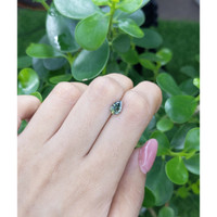 0.95 Ct. Green Sapphire from Madagascar Life Style