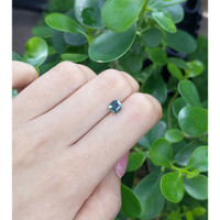 1.10 Ct. Bluish Green Sapphire from Madagascar Life Style