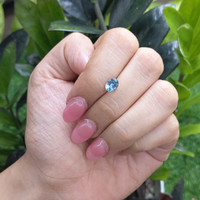 1.10 Ct. Greenish Blue Sapphire from Ceylon (Sri Lanka) Life Style