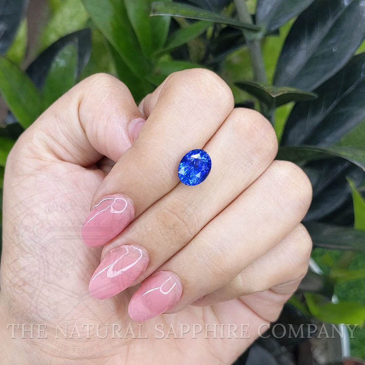 4.14 Ct. Blue Sapphire from Ceylon (Sri Lanka)