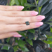 2.46 Ct. Bluish Green Sapphire from Madagascar Life Style