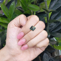 2.46 Ct. Bluish Green Sapphire from Madagascar Life Style