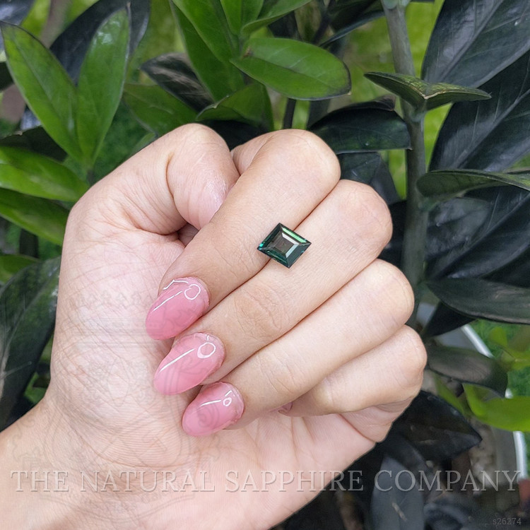 2.46 Ct. Bluish Green Sapphire from Madagascar