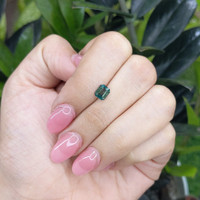 1.05 Ct. Bluish Green Sapphire from Madagascar Life Style