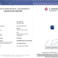 10.03 Ct. Blue Sapphire from Ceylon (Sri Lanka) Scan Report