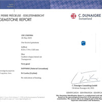 3.59 Ct. Blue Sapphire from Ceylon (Sri Lanka) Scan Report