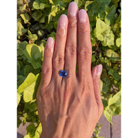 3.59 Ct. Blue Sapphire from Ceylon (Sri Lanka) Life Style
