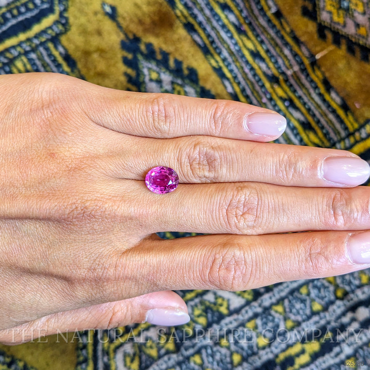 3.38 Ct. Pink Sapphire from Ceylon (Sri Lanka)