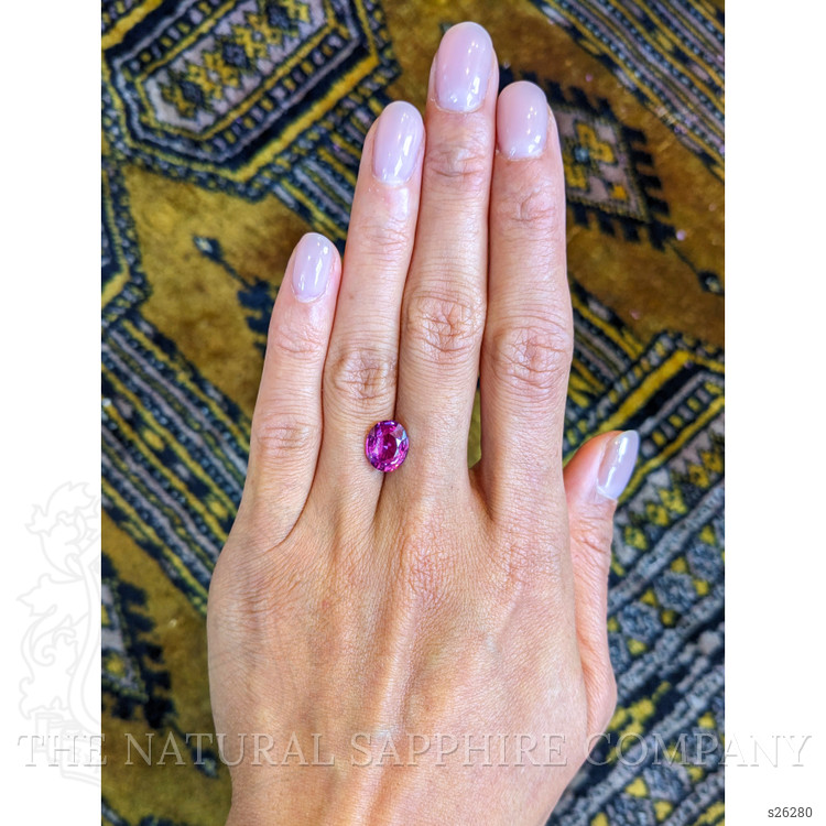 3.38 Ct. Pink Sapphire from Ceylon (Sri Lanka)