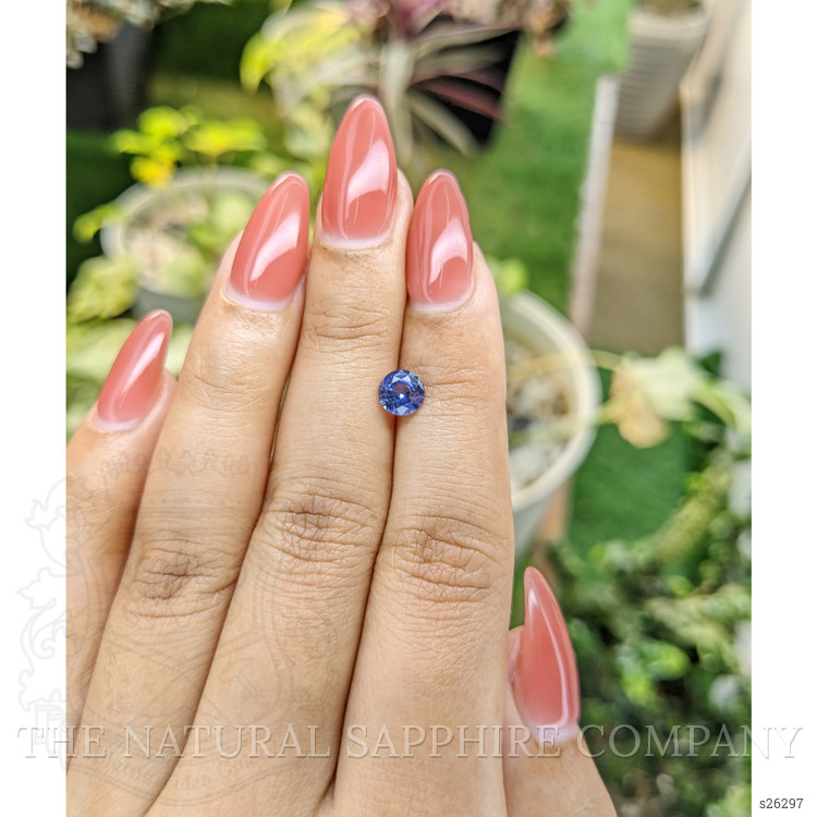 0.89 Ct. Blue Sapphire from Ceylon (Sri Lanka)