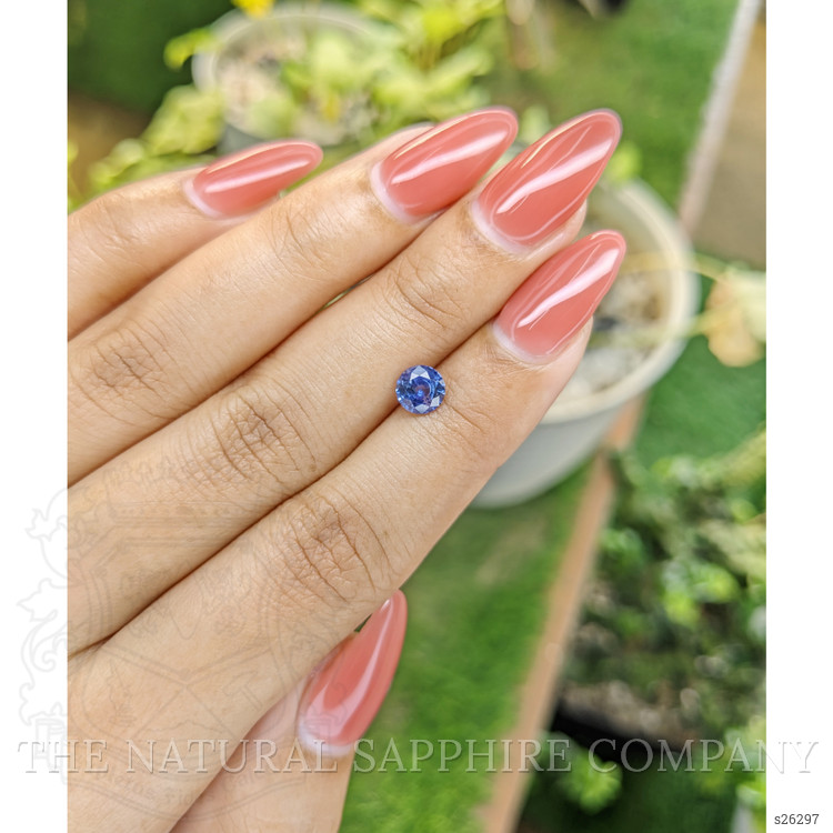0.89 Ct. Blue Sapphire from Ceylon (Sri Lanka)