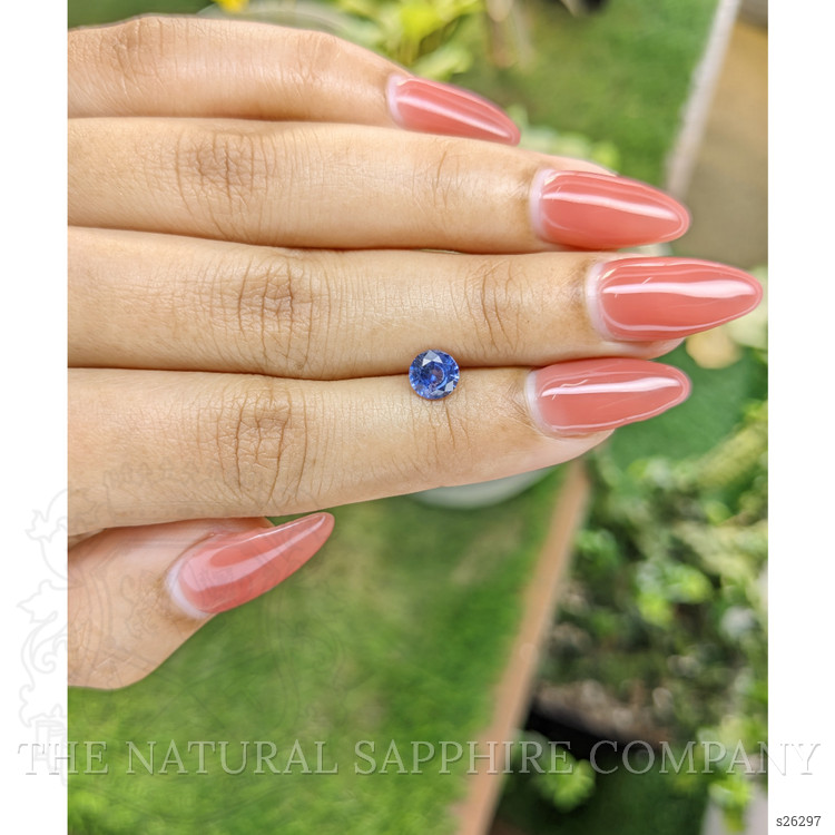 0.89 Ct. Blue Sapphire from Ceylon (Sri Lanka)