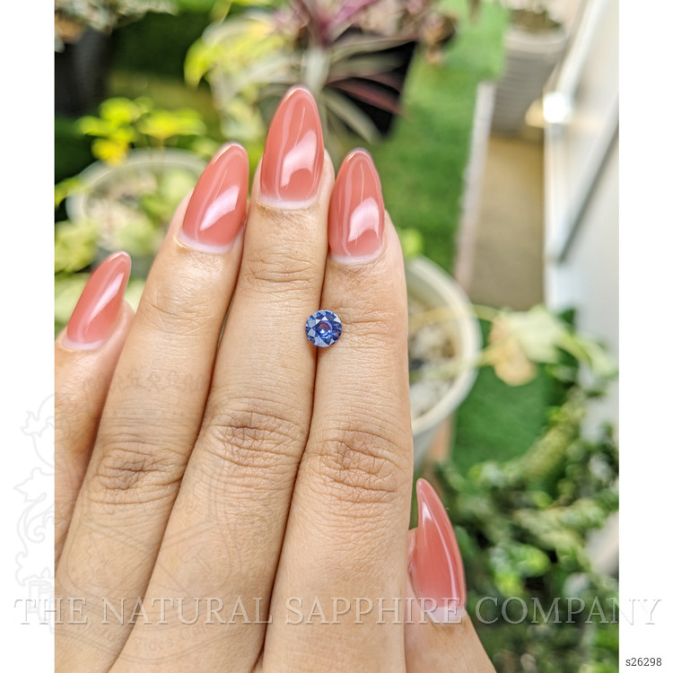 0.73 Ct. Blue Sapphire from Ceylon (Sri Lanka)