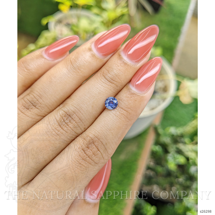 0.73 Ct. Blue Sapphire from Ceylon (Sri Lanka)