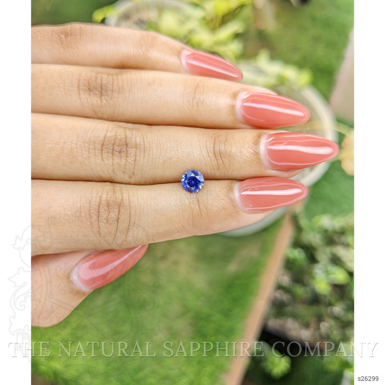 1.04 Ct. Blue Sapphire from Ceylon (Sri Lanka)